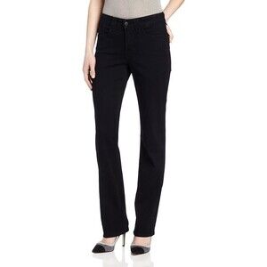 NYDJ Black Straight Leg Jeans for Women